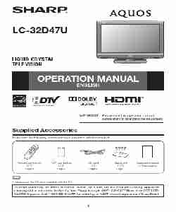 Sharp Flat Panel Television LC 32D47U-page_pdf